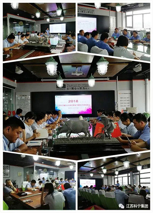 江苏科宁集团召开2018年半年工作会议 江苏科宁集团召开2018年半年工作会议